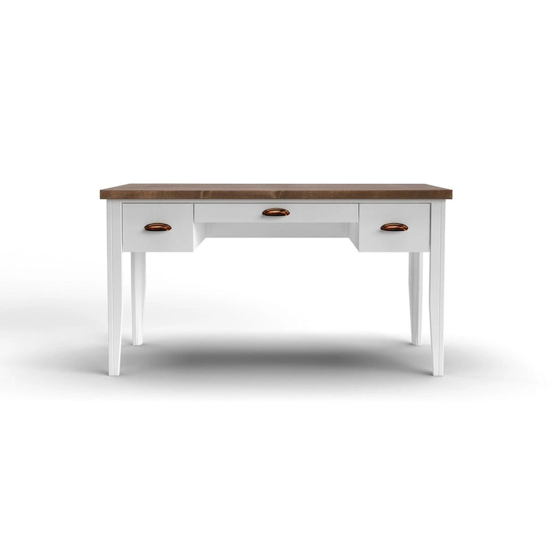 53 inch Writing Desk, No Assembly Required, Two-Tone Finish