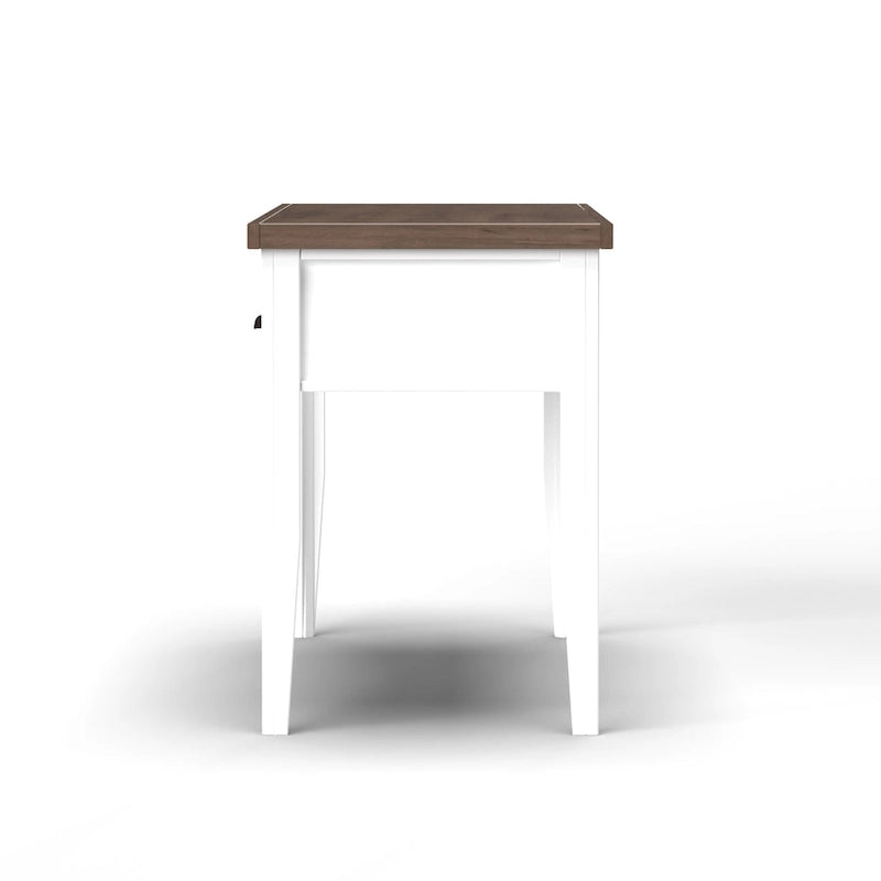 53 inch Writing Desk, No Assembly Required, Two-Tone Finish