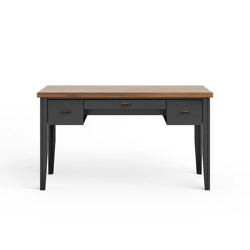53 inch Writing Desk, No Assembly Required, Two-Tone Finish