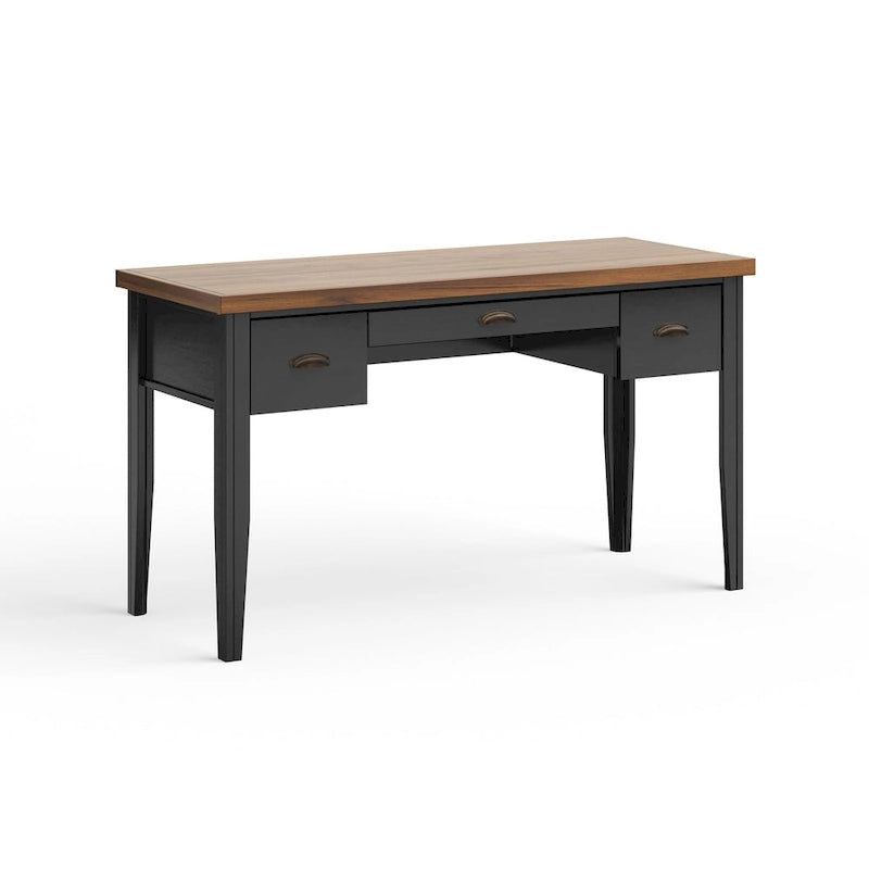 53 inch Writing Desk, No Assembly Required, Two-Tone Finish