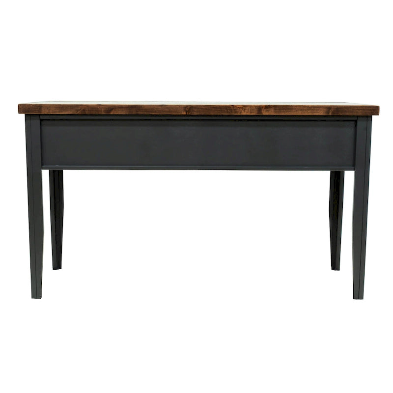 53 inch Writing Desk, No Assembly Required, Two-Tone Finish