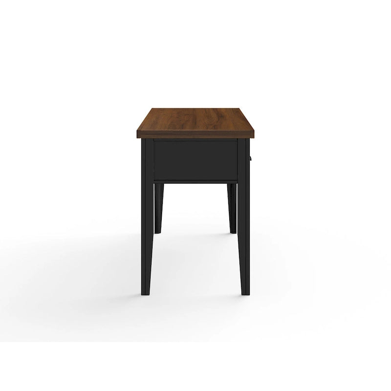 53 inch Writing Desk, No Assembly Required, Two-Tone Finish
