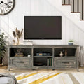 70 inch Farmhouse TV Stand with Storage 2 Drawers - M