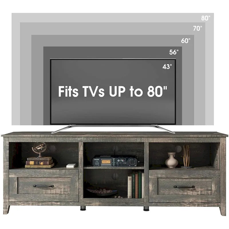 70 inch TV Stand with Storage 2 Drawers - M