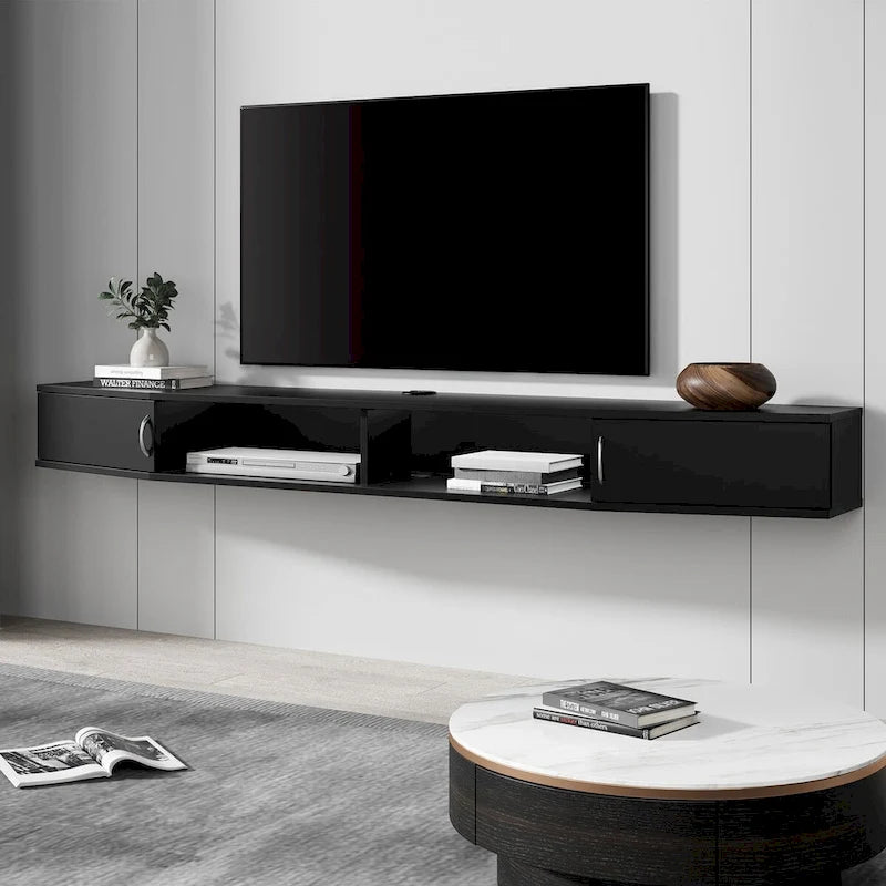 70 Floating TV Stand Wall Mounted TV Shelf Media Console