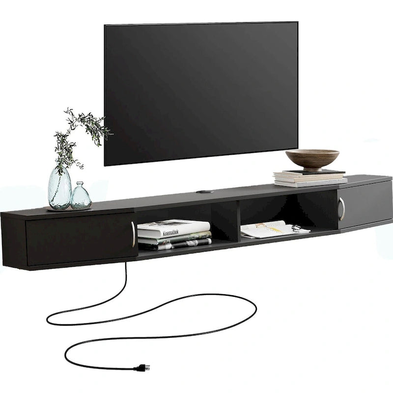 70 Floating TV Stand Wall Mounted TV Shelf Media Console