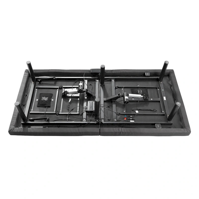 Adjustable Massaging Bed Frame Base with Wireless Remote