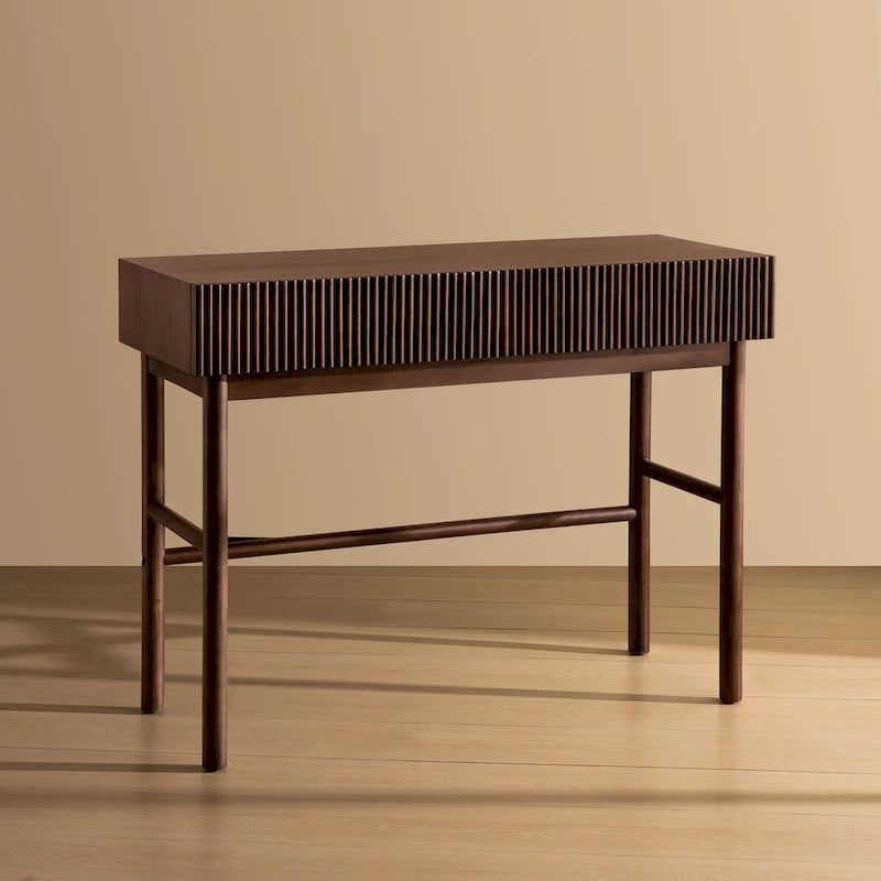 Solid Wood Console Table with 2-Drawer