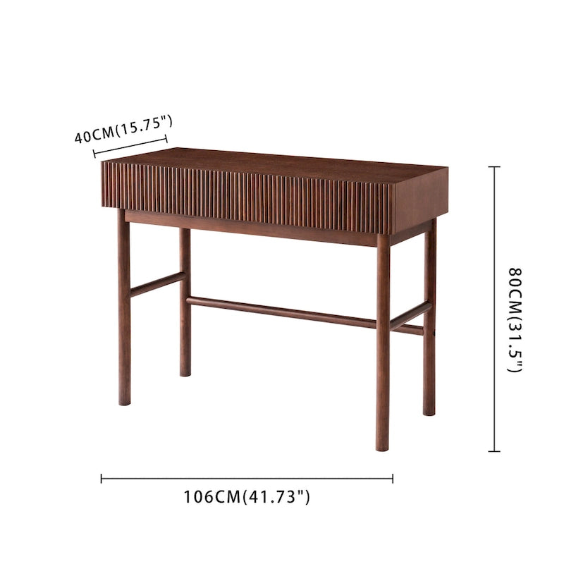 Solid Wood Console Table with 2-Drawer