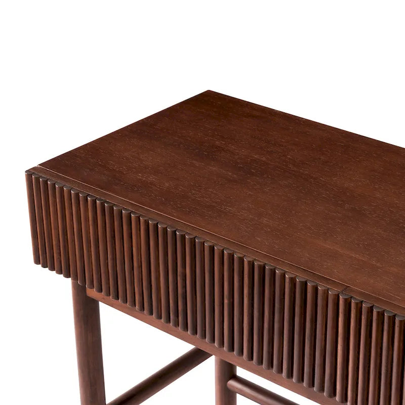 Solid Wood Console Table with 2-Drawer