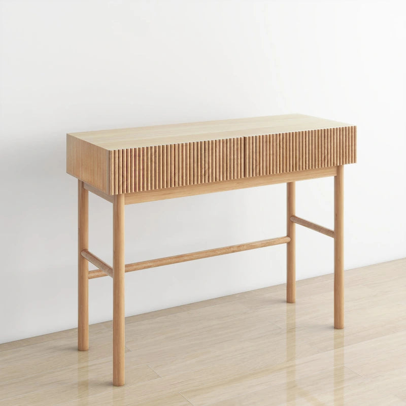 Solid Wood Console Table with 2-Drawer